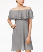 One Hart Ruffled Off-the-shoulder Dress, Only At Macy's