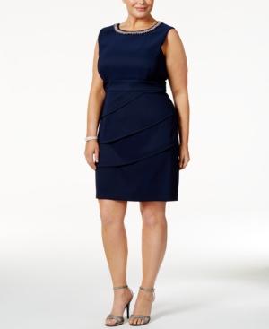 Connected Plus Size Embellished Dress