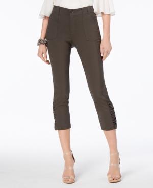 Inc International Concepts Ruched Cropped Pants, Created For Macy's
