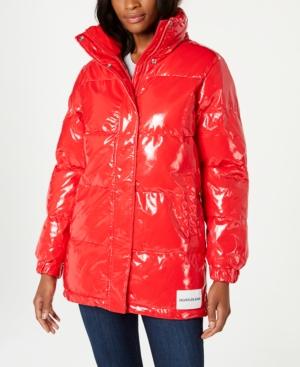Calvin Klein Jeans High-gloss Vinyl Puffer Jacket