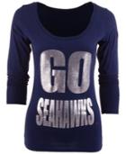 Blue 84 Women's Long-sleeve Unc Wilmington Seahawks Flicker T-shirt