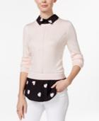 Maison Jules Printed Layered-look Top, Only At Macy's