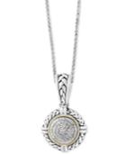 Balissima By Effy Diamond Cluster 18 Pendant Necklace (1/4 Ct. T.w.) In Sterling Silver & 18k Gold
