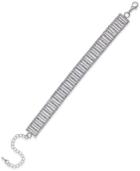 Inc International Concepts Silver-tone Pave & Stick Flex Bracelet, Only At Macy's