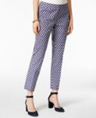 Tommy Hilfiger Printed Ankle Pants, Only At Macy's