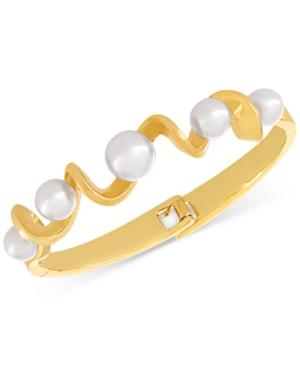 Majorica Organic Man-made Pearl Twist Bangle Bracelet