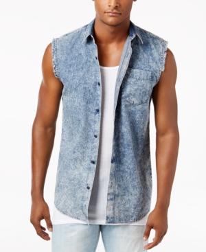 American Rag Men's Denim Sleeveless Shirt, Only At Macy's