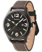 Timberland Men's New Market Brown Nylon Strap Watch 45x55mm Tbl14476jsb02