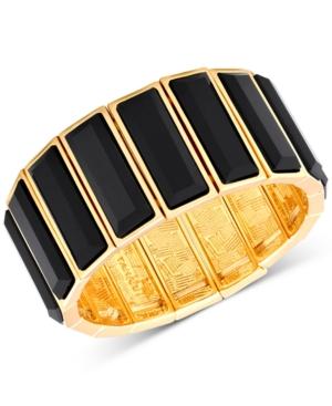 T Tahari Rectangle Stone Stretch Bracelet
