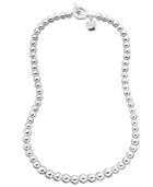 Lauren Ralph Lauren Graduated Silver-tone Bead Toggle Necklace