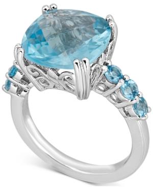 Blue Topaz Ring (6 Ct. T.w.) In Sterling Silver