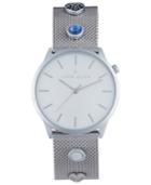 Thom Olson Women's Silver-tone Mesh Bracelet Watch 34mm