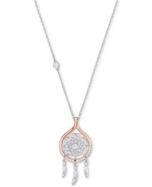 Swarovski Two-tone Crystal Dream Catcher 16-1/2 Pendant Necklace