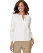 Alfred Dunner Petite Cable-knit Cardigan