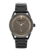 Kenneth Cole New York Men's Kam Stripe Black Bracelet Watch 42mm