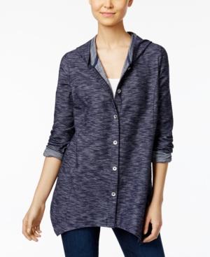 Style & Co Hooded Handkerchief-hem Jacket, Created For Macy's