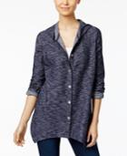 Style & Co Hooded Handkerchief-hem Jacket, Created For Macy's