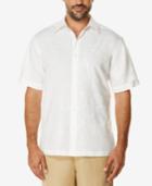 Cubavera Men's Linen Blend Embroidered Shirt