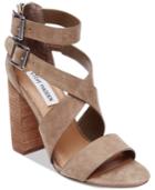 Steve Madden Women's Sundance Stacked-heel Dress Sandals