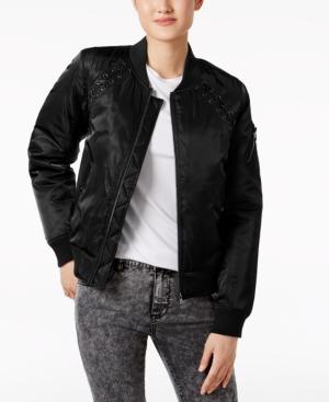 Madden Girl Lace-up Bomber Jacket