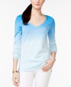 Tommy Hilfiger Gracie Dip-dyed V-neck Sweater