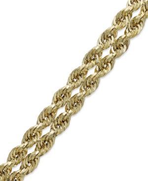 Chain Double Rope Bracelet In 14k Gold