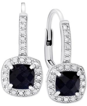 Victoria Townsend Sapphire (1-1/2 Ct. T.w.) And Diamond Accent Drop Earrings In Sterling Silver