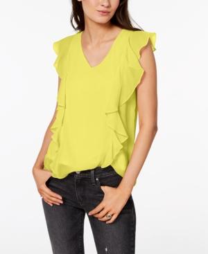 Bcx Juniors' V-back Ruffle Top
