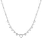 Guess Crystal Heart Collar Necklace, 16 + 2 Extender