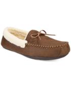 Club Room Men's Bomber Memory Foam Moccasin Slippers, Created For Macy's