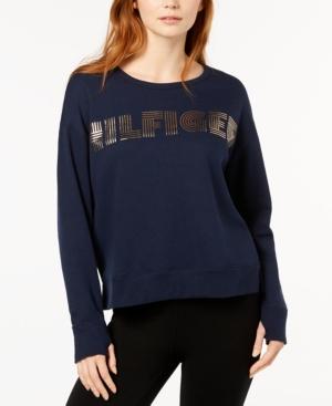 Tommy Hilfiger Sport Metallic Logo-print Sweatshirt
