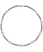 Cultured Freshwater Baroque Pearl (10mm) And Amethyst (36 Ct. T.w.) 18 Necklace In 14k Gold