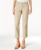 Style & Co Petite Curvy-fit Capri Jeans, Only At Macy's