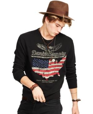 Denim & Supply Ralph Lauren Cotton Usa Map Sweatshirt