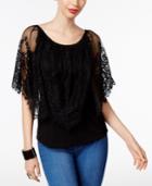 Thalia Sodi Convertible Lace-overlay Top, Only At Macy's