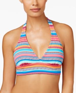 Anne Cole Marilyn Striped Halter Bikini Top Women's Swimsuit