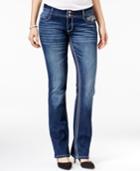 Ariya Juniors' Curvy Embellished Slim Bootcut Jeans