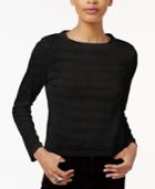 Bar Iii Mesh Striped Top, Only At Macy's