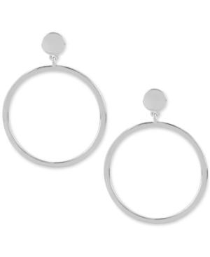 Kenneth Cole New York Silver-tone Large Gypsy Hoop Earrings