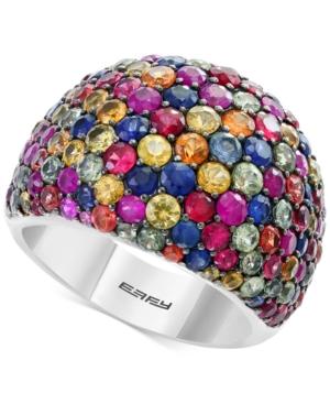 Splash By Effy Multicolor Sapphire Statement Ring (6-1/6 Ct. T.w.) In Sterling Silver