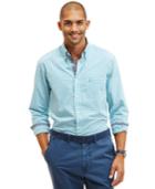 Nautica Slim-fit Gingham Button-down Long-sleeve Shirt