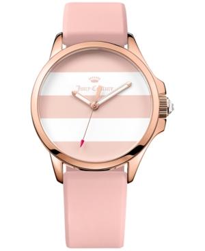 Juicy Couture Women's Jetsetter Dusty Rose Silicone Strap Watch 38mm 1901486