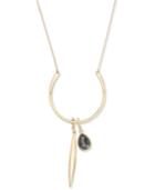 Inc International Concepts Gold-tone Horseshoe Pendant Necklace, Created For Macy's