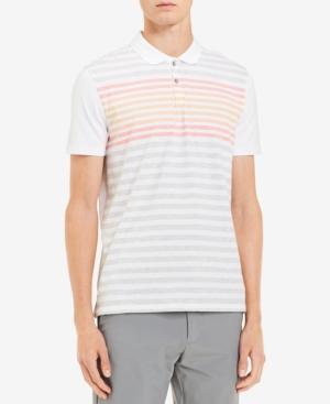 Calvin Klein Men's Engineered Stripe Polo