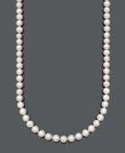 Belle De Mer Aa+ 36 Cultured Freshwater Pearl Strand Necklace (10-1/2-11-1/2mm) In 14k Gold