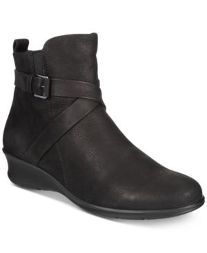 Ecco Women's Felicia Cross-buckle Booties Women's Shoes