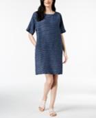 Eileen Fisher Organic Striped Linen Dress