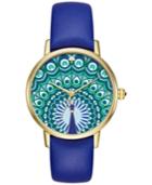 Kate Spade New York Women's Metro Cobalt Blue Leather Strap Watch 34mm Ksw1285