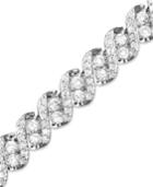 Diamond Twist Bracelet In 14k White Gold (5 Ct. T.w.)