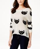 Material Girl Juniors' Graphic Sweater, Only At Macy's